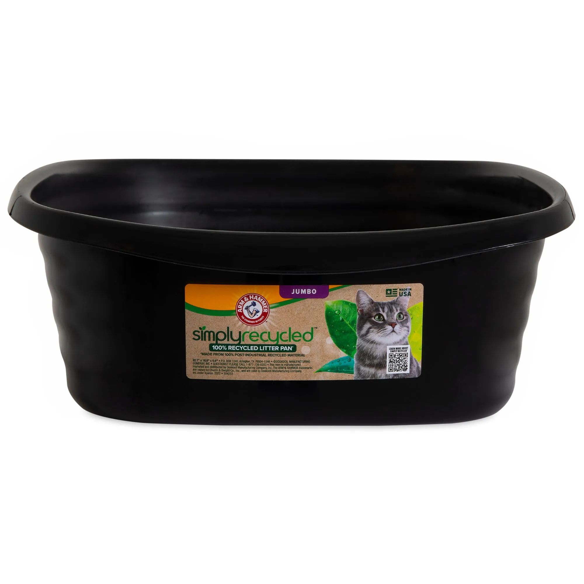 Arm & Hammer SimplyRecycled Wave Cat Litter Box