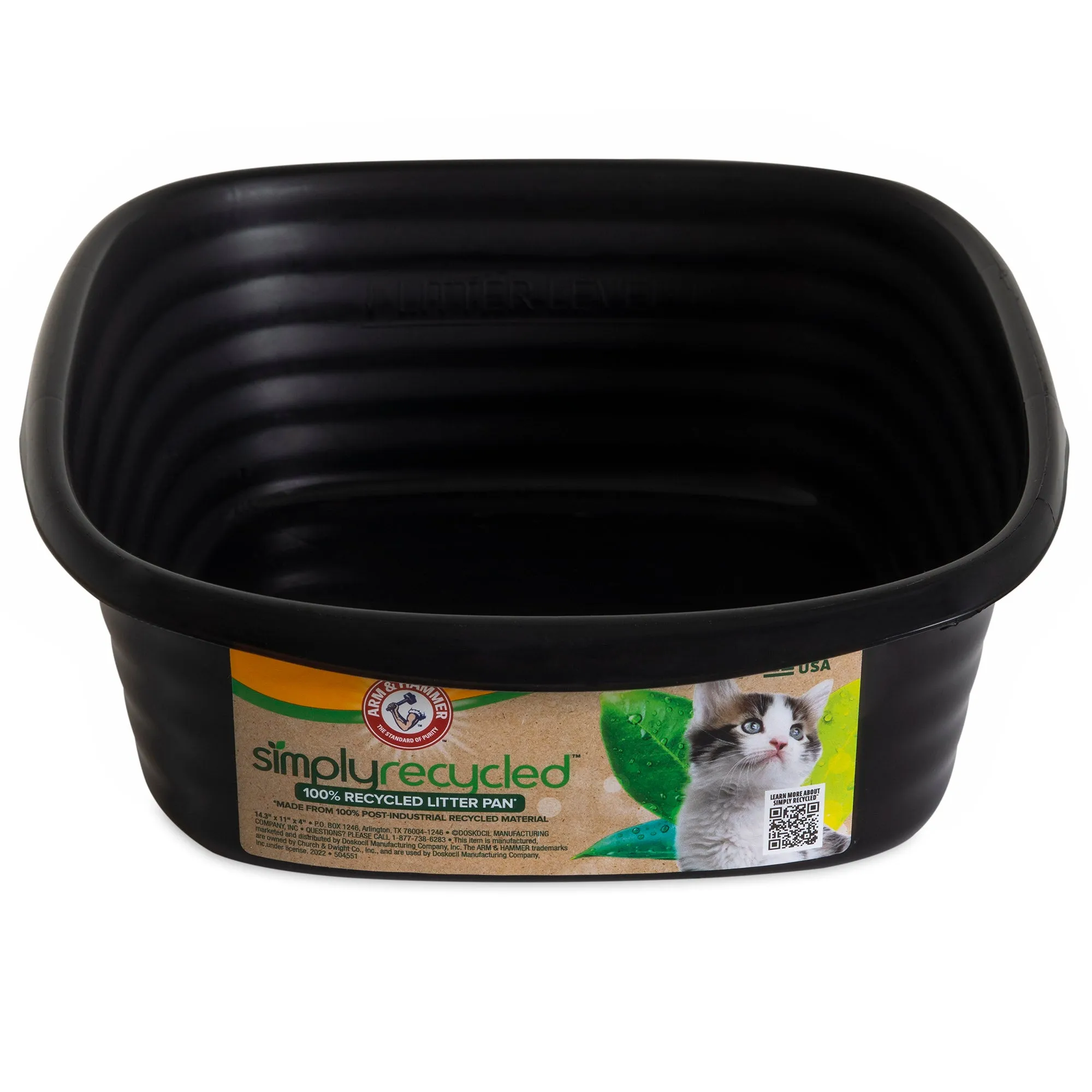 Arm & Hammer SimplyRecycled Wave Cat Litter Box