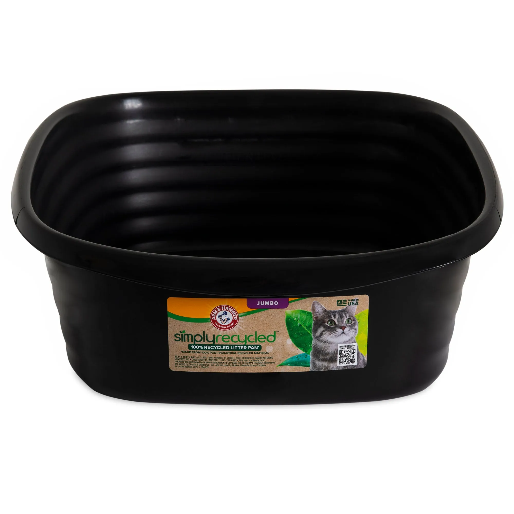 Arm & Hammer SimplyRecycled Wave Cat Litter Box