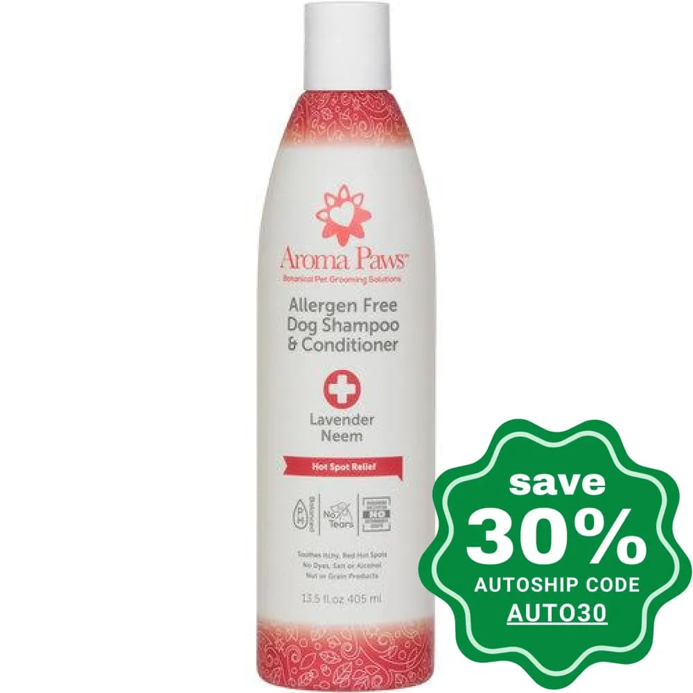 Aroma Paws - Dog Shampoo & Conditioner - Allergen Free Hot Spot - 13.5OZ