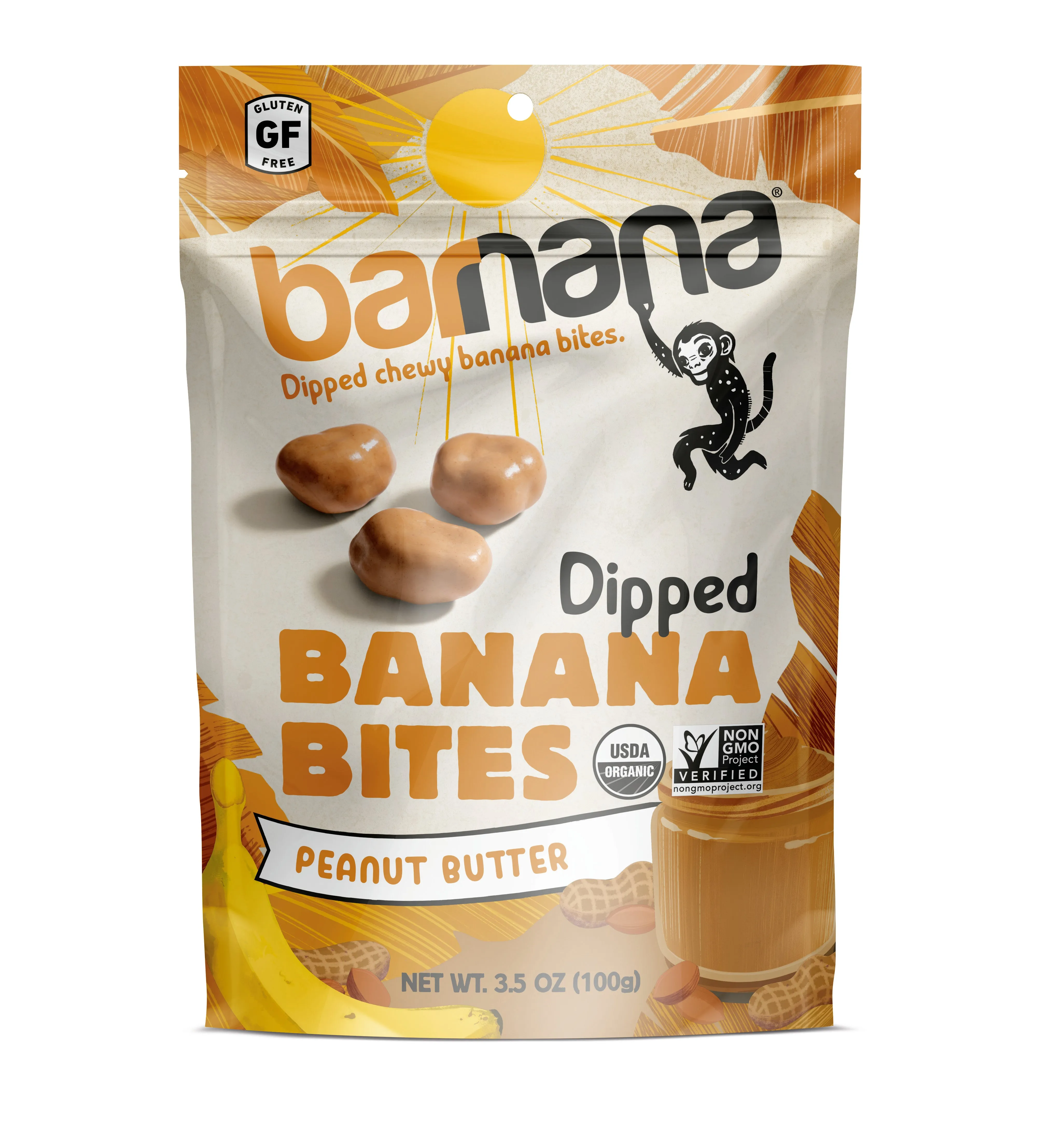 Barnana Peanut Butter Banana Bites-3.5 oz.-6/Case