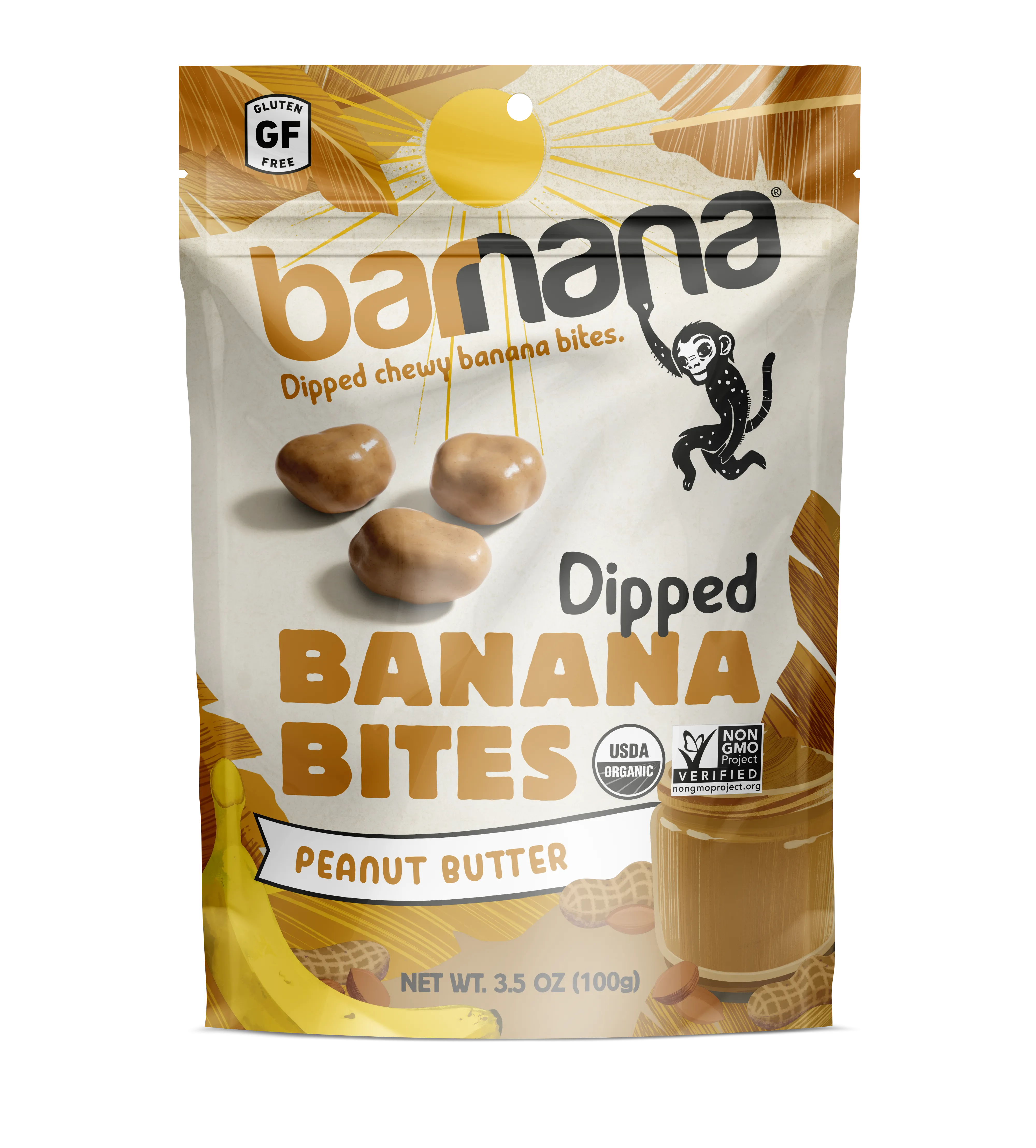 Barnana Peanut Butter Banana Bites-3.5 oz.-6/Case