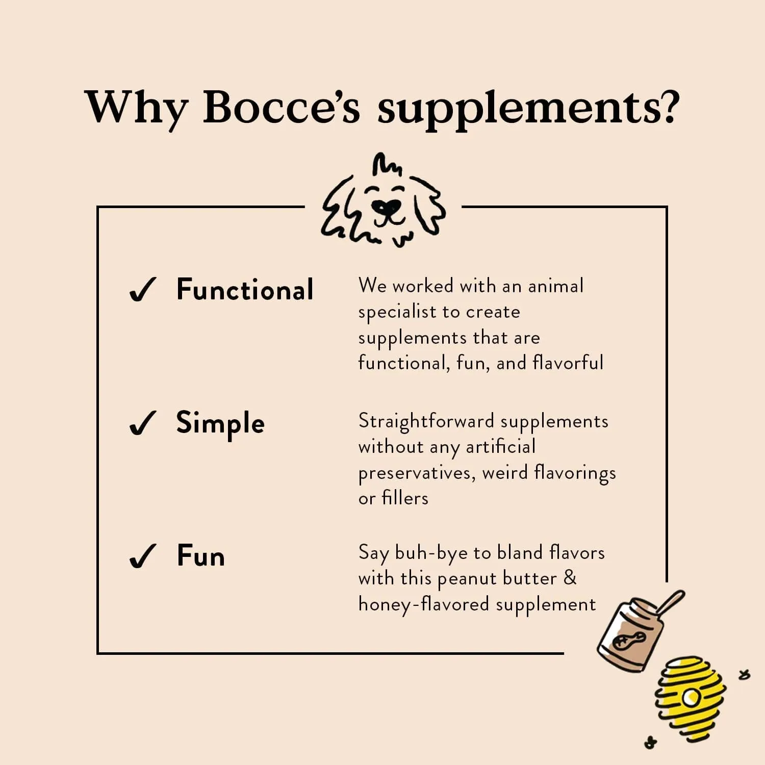 Bocce's Bakery Hip and Joint Dog Supplements - 6.35 Oz