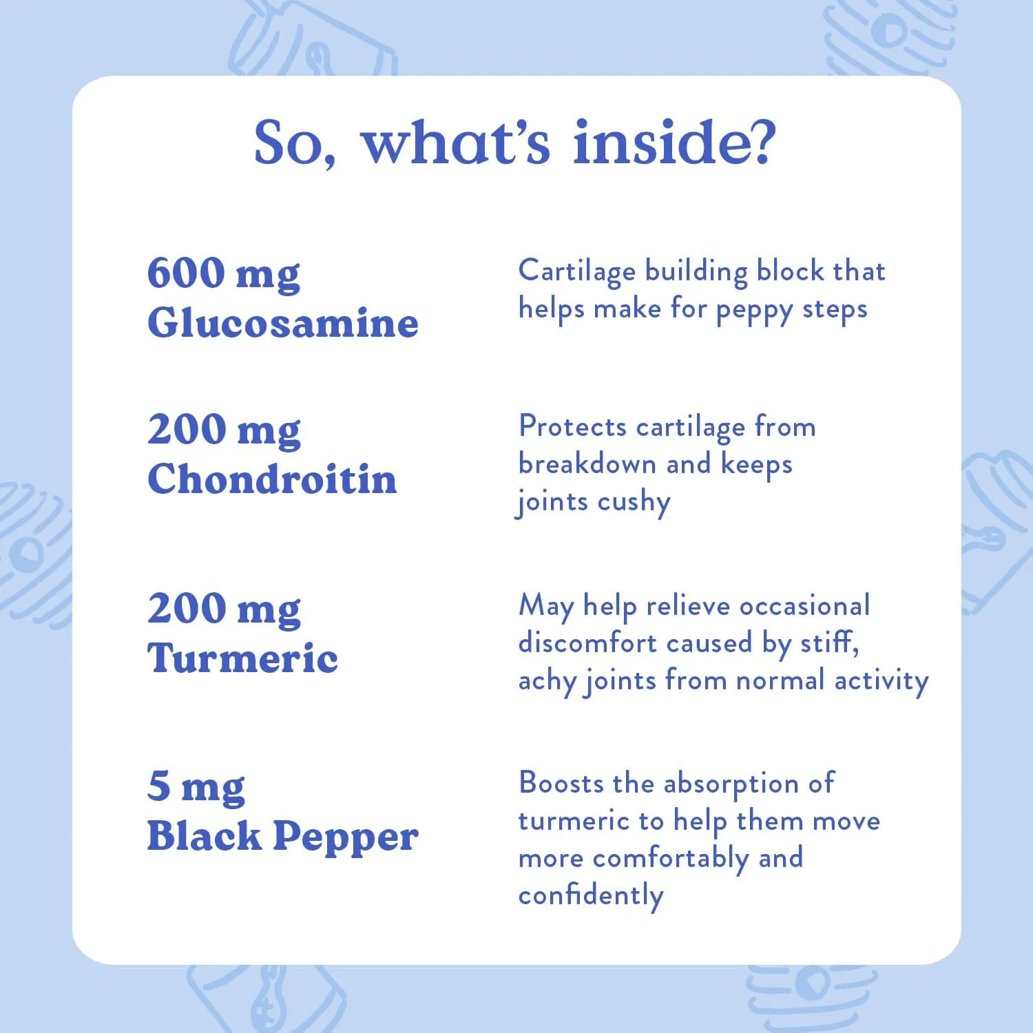 Bocce's Bakery Hip and Joint Dog Supplements - 6.35 Oz