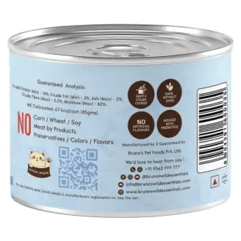 Bruno's Wild Essentials Mackerel & Tuna and Tuna with Salmon & Parsely Cat Wet Food Combo (6 6)