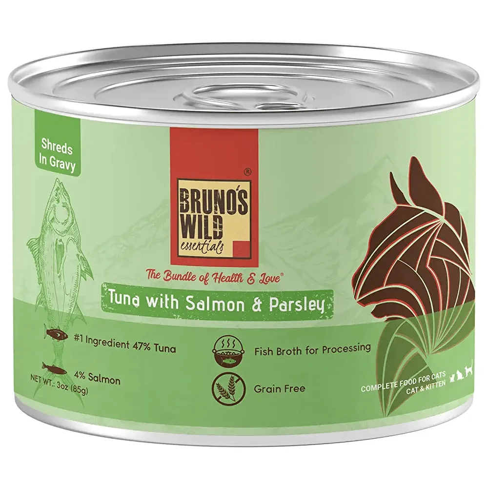 Bruno's Wild Essentials Mackerel & Tuna and Tuna with Salmon & Parsely Cat Wet Food Combo (6 6)