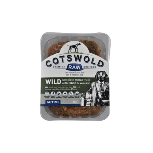 Cotswolds Adult Working Rabbit & Venison Mince Active 500g