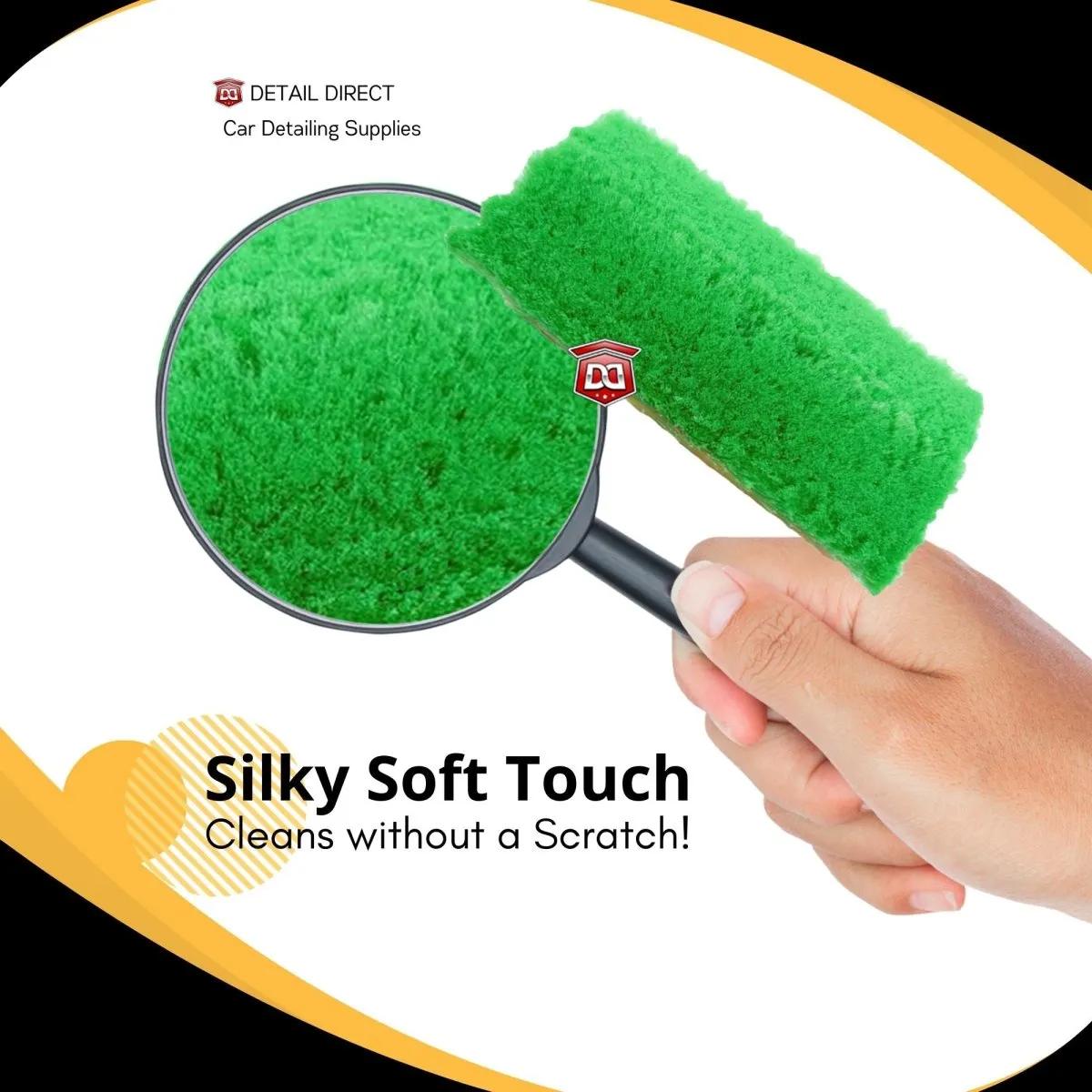 DETAIL DIRECT Car Wash Brush Bi-Level with Extra Soft Bristles