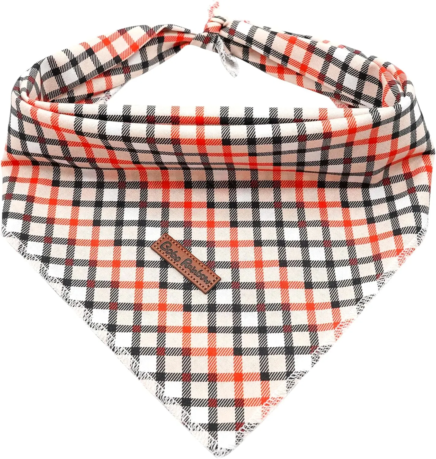 Dog Bandana - 1Pack Plaid Washable Scarf Female or Male Square Bib Kerchief Adjustable Pet Bandana for Small Medium Large Dogs