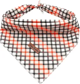 Dog Bandana - 1Pack Plaid Washable Scarf Female or Male Square Bib Kerchief Adjustable Pet Bandana for Small Medium Large Dogs