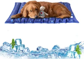 Dog Cooling Mat, 35.4" x 18.9", Cooling Mat for Dogs and Cats, Suitable for All Types of Pets, Durable Cooler Fabric for Better Cool Sensation, Keeping Pets Cool in Summer Heat (Dewdrop)