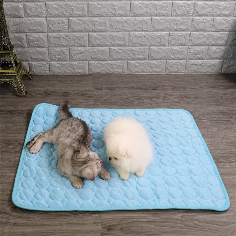 Dog Cooling Mat Small- Large Summer Pet Cold Bed for Pets  Durable Blanket Sofa  Ice Pad Blanket Pet Accessories