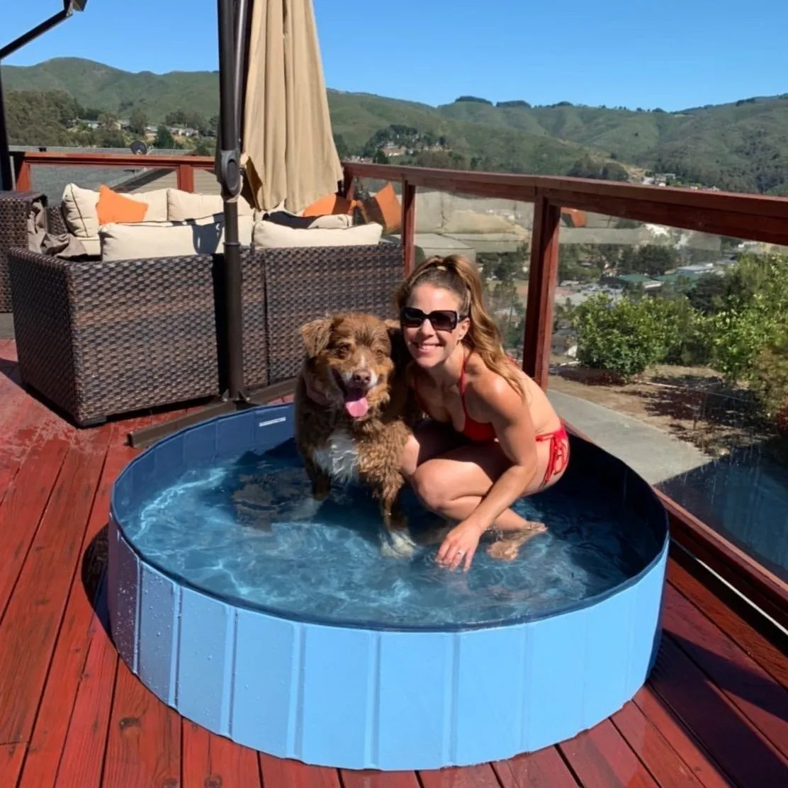 Dog Pool Foldable Dog Swimming Pool and bath