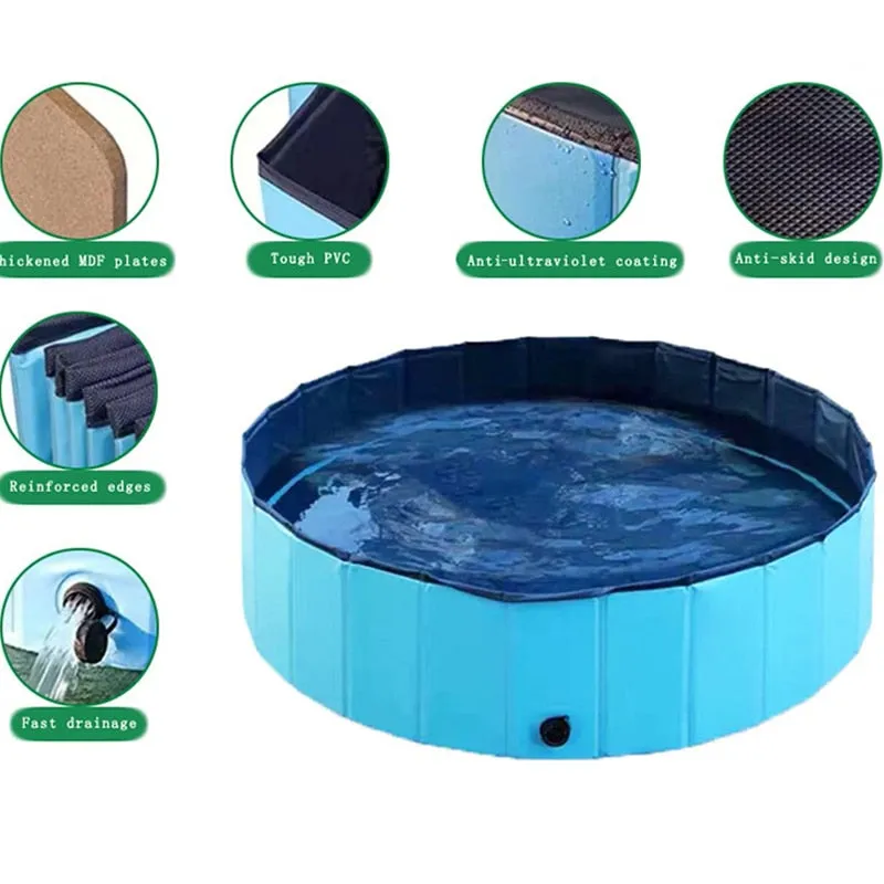 Dog Pool Foldable Dog Swimming Pool and bath