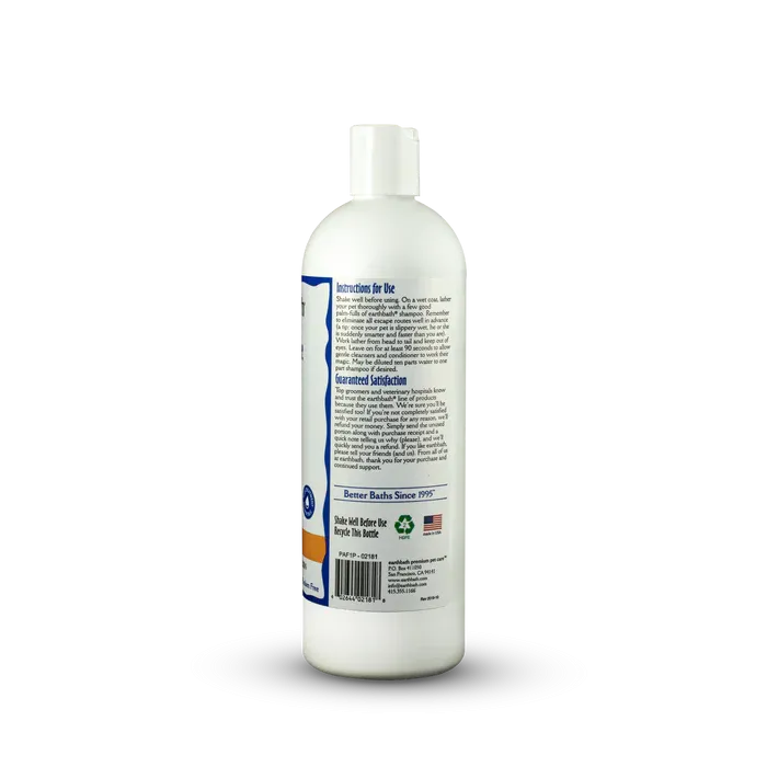 Dog Shampoo Earthbath Itch Relief Fragrance Free Oatmeal & Aloe  - 472ml