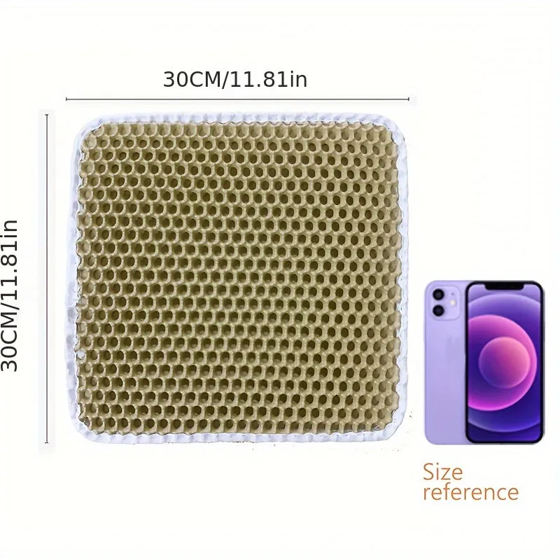 Double Layer Cat Litter Mat Nonslip Washable Traps Odors