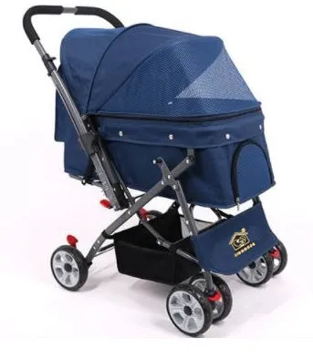 Dual Side Reversible Handle Large Pet Pram Pet Strollers