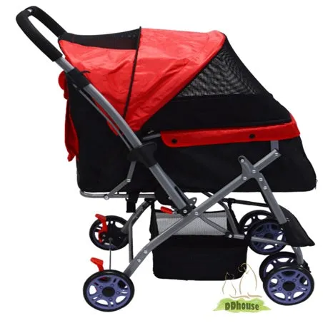 Dual Side Reversible Handle Large Pet Pram Pet Strollers