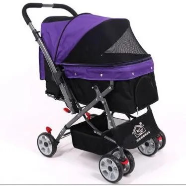 Dual Side Reversible Handle Large Pet Pram Pet Strollers