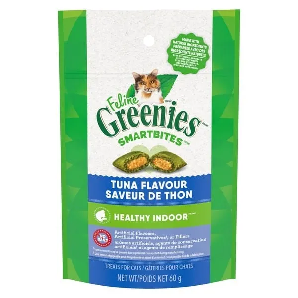 Feline Greenies Smartbites Healthy Indoor Cat Tuna Flavour Treats