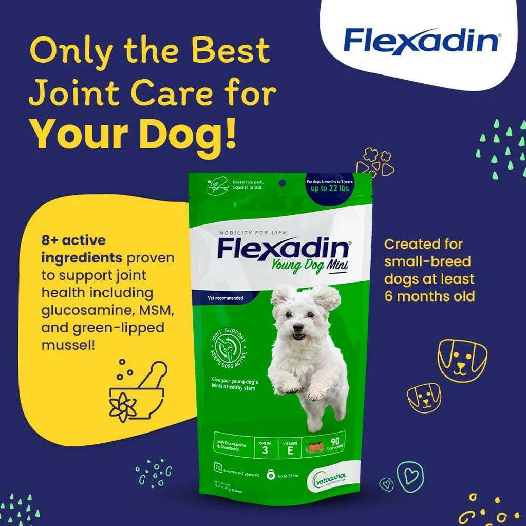 Flexadin Young Dog Mini Joint Supplement, 90 Tasty Chews