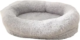 GeRRiT Dog Bed Pet Bed Cat Bed Pet Mat Long Plush Winter Warm Comfortable Nest Mat Removable Washable Dog Mat,L(35x25x8)