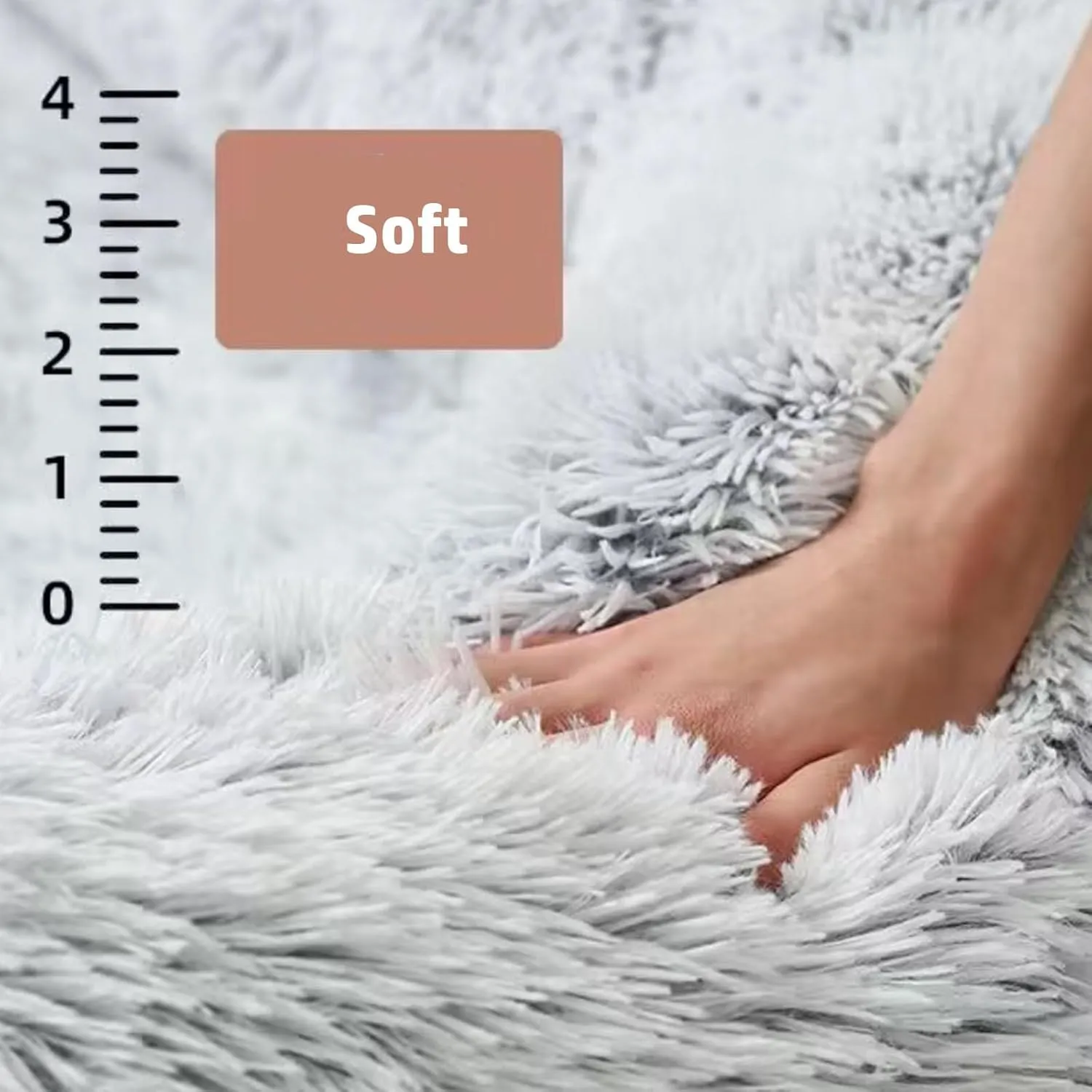 GeRRiT Dog Bed Pet Bed Cat Bed Pet Mat Long Plush Winter Warm Comfortable Nest Mat Removable Washable Dog Mat,L(35x25x8)