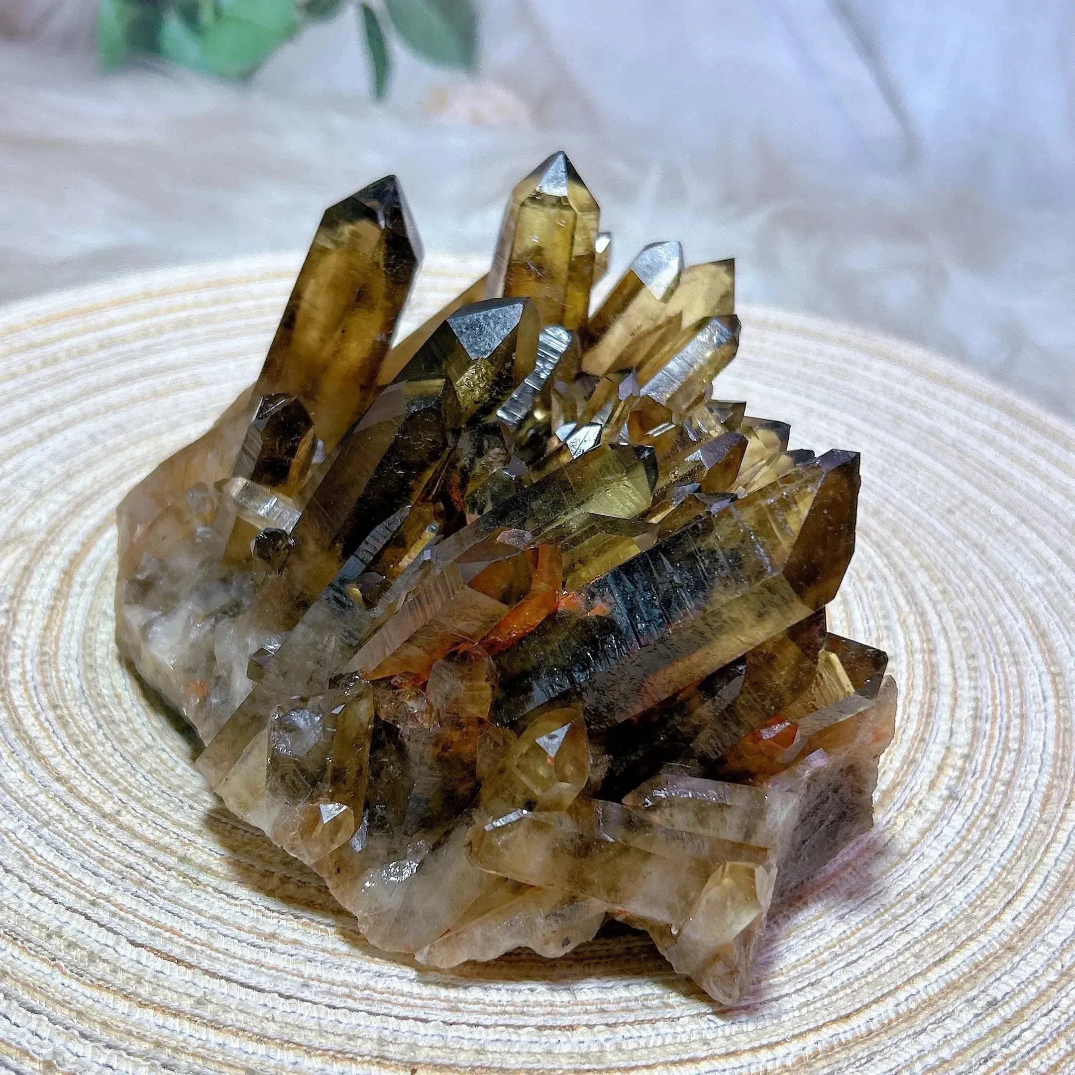 High Quality Smokey Citrine Raw Cluster