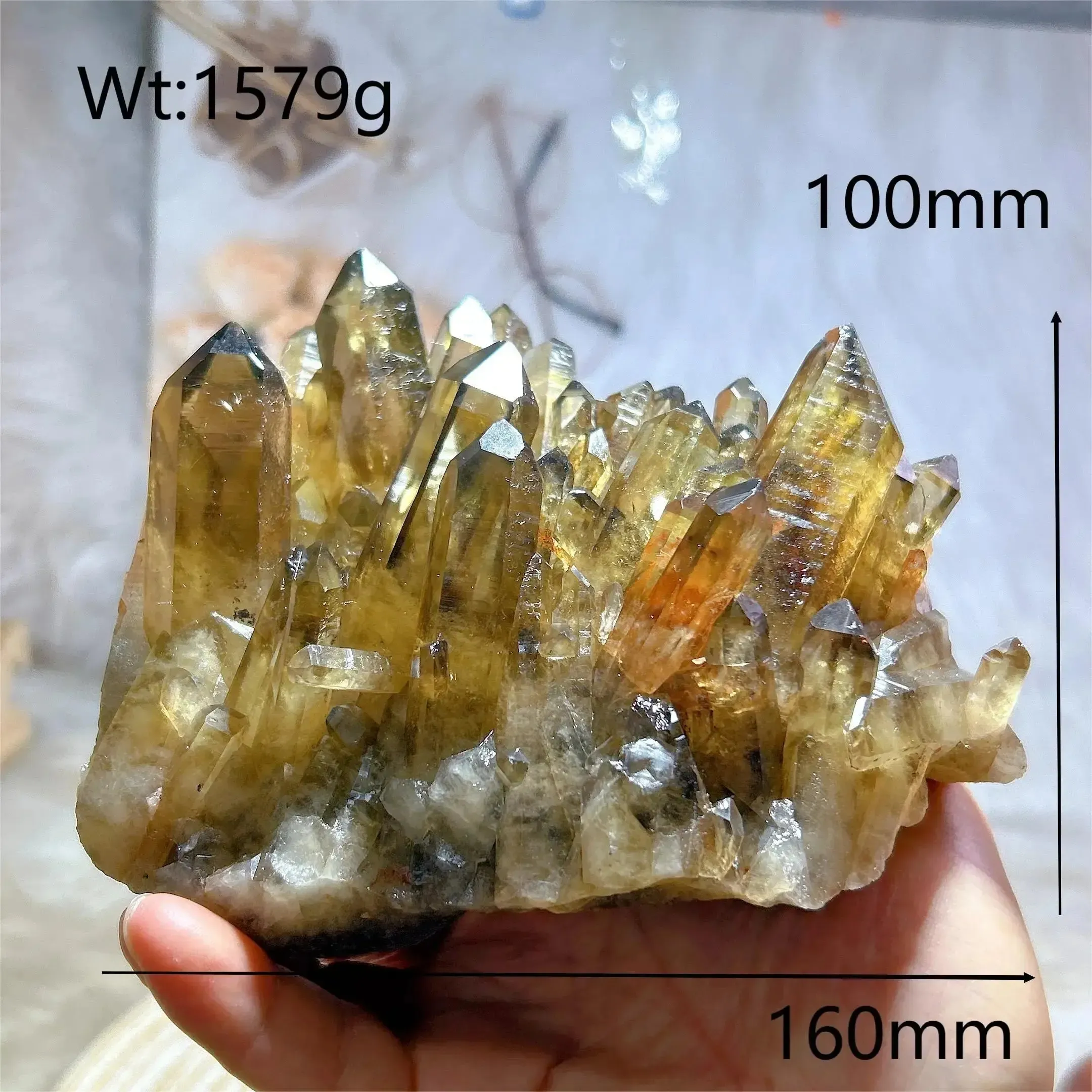 High Quality Smokey Citrine Raw Cluster
