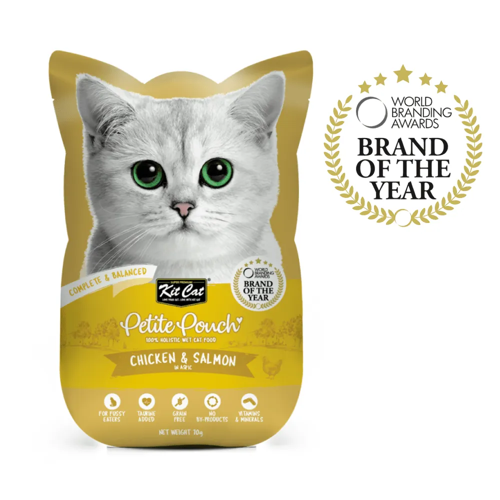 Kit Cat Chicken and Tuna, Salmon Cat Wet Food Combo