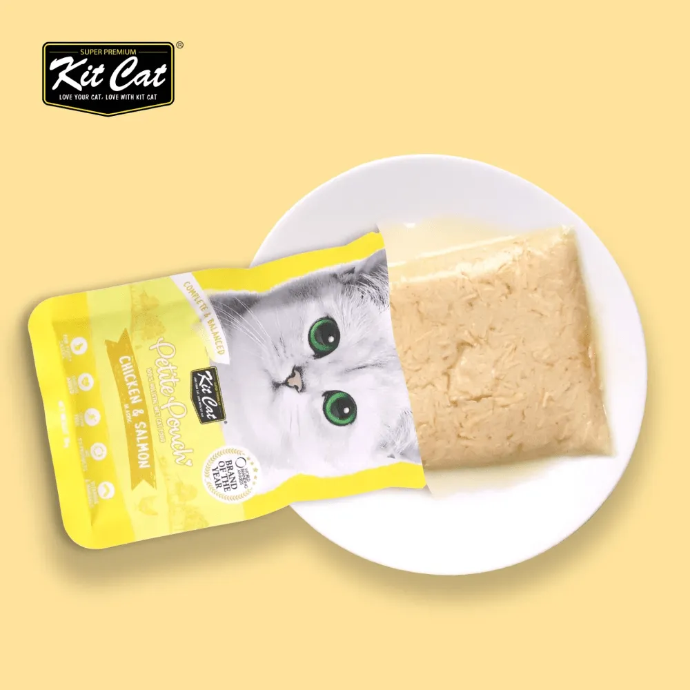 Kit Cat Chicken and Tuna, Salmon Cat Wet Food Combo