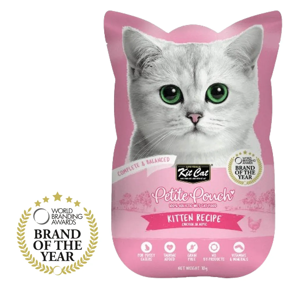 Kit Cat Chicken, Chicken & Salmon and Tuna & Salmon Cat Wet Food Combo