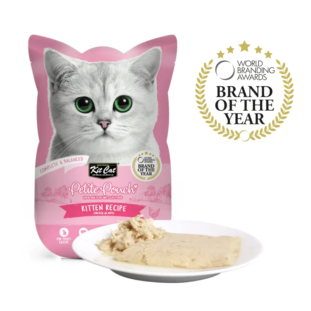 Kit Cat Chicken, Chicken & Salmon and Tuna & Salmon Cat Wet Food Combo