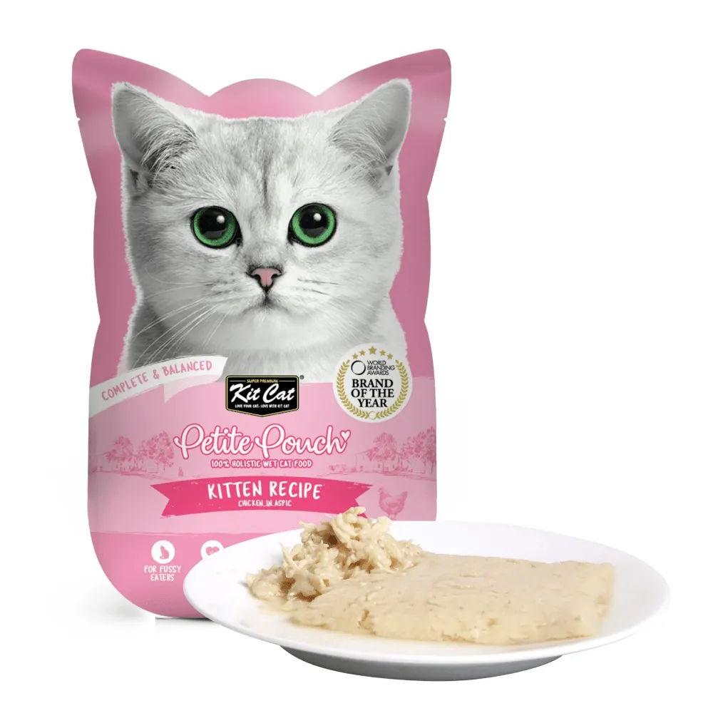 Kit Cat Chicken, Chicken & Salmon and Tuna & Salmon Cat Wet Food Combo