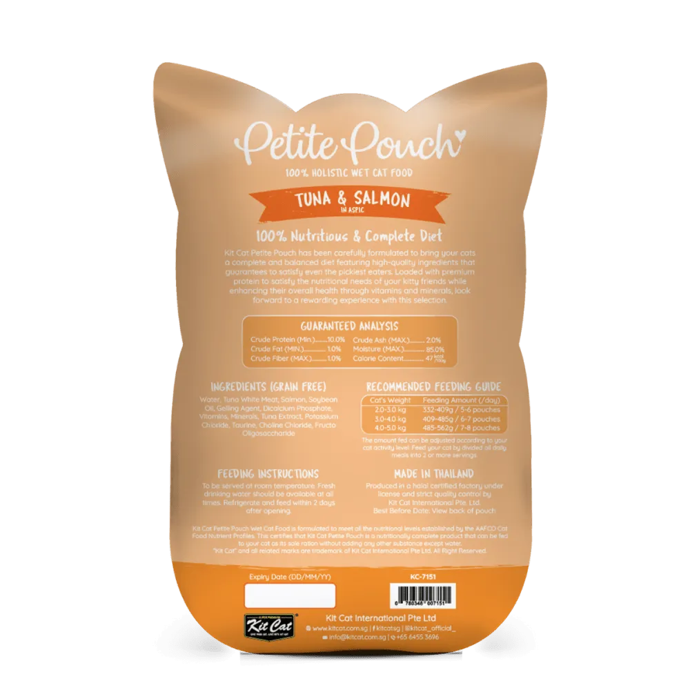 Kit Cat Chicken, Chicken & Salmon and Tuna & Salmon Cat Wet Food Combo