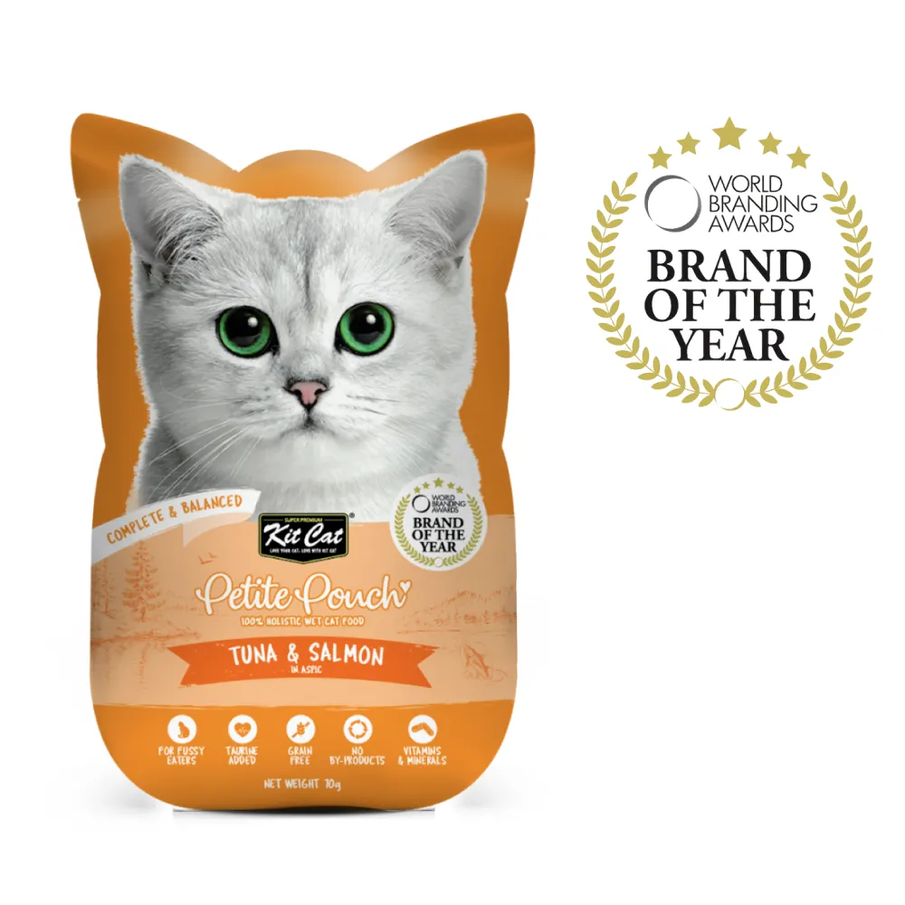 Kit Cat Tuna & White Fish, Chicken & Tuna, Tuna & Salmon Fish Cat Wet Food Combo