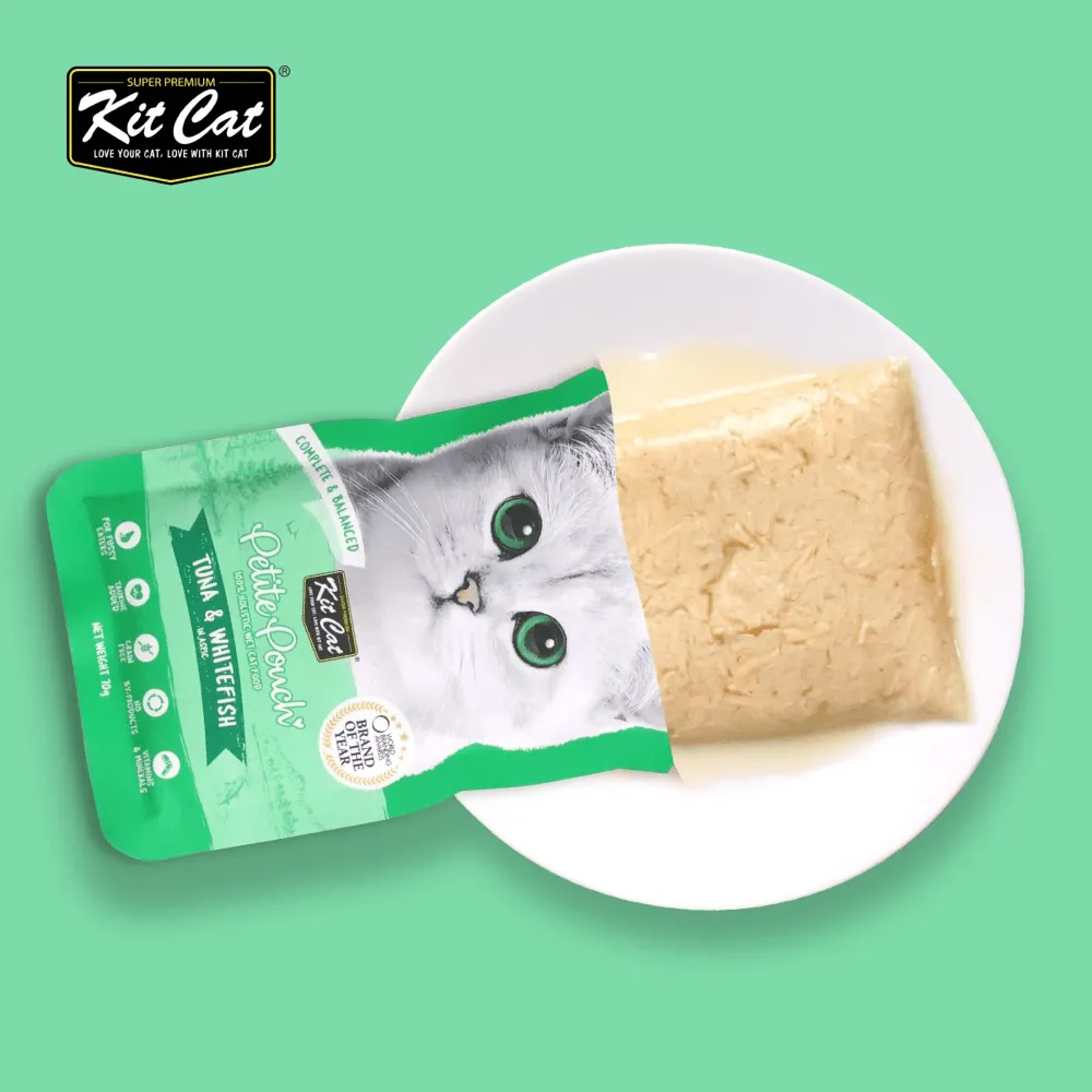 Kit Cat Tuna & White Fish, Chicken & Tuna, Tuna & Salmon Fish Cat Wet Food Combo