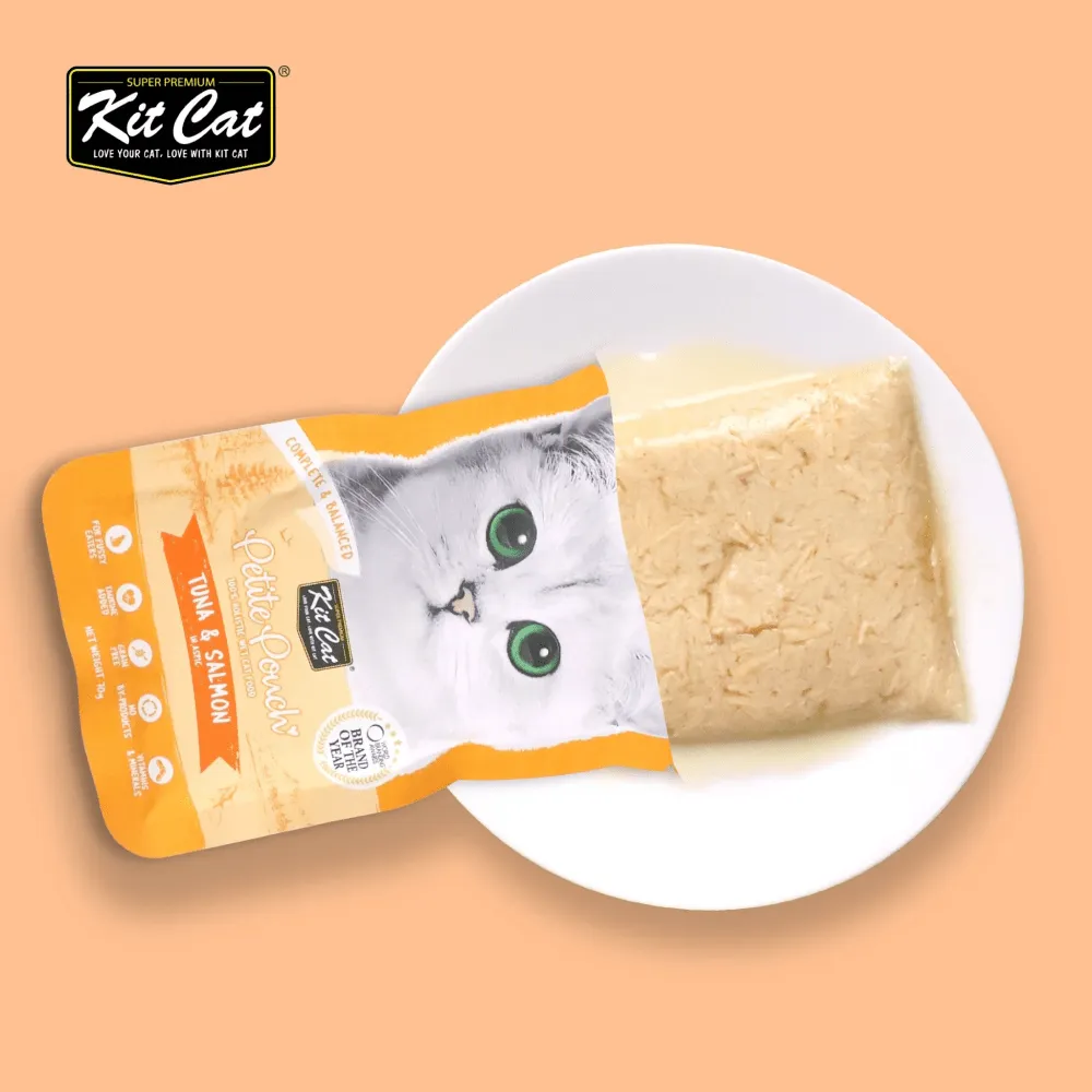 Kit Cat Tuna & White Fish, Chicken & Tuna, Tuna & Salmon Fish Cat Wet Food Combo
