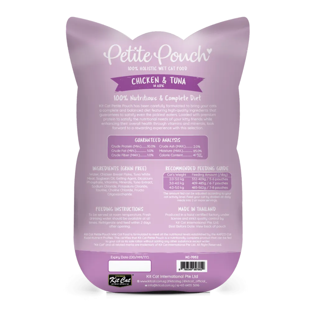 Kit Cat Tuna & White Fish, Chicken & Tuna, Tuna & Salmon Fish Cat Wet Food Combo