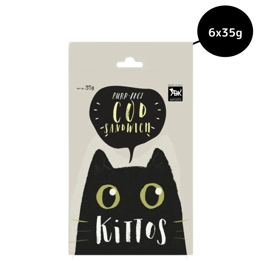 Kittos Purr Fect Cod Sandwich Cat Treat