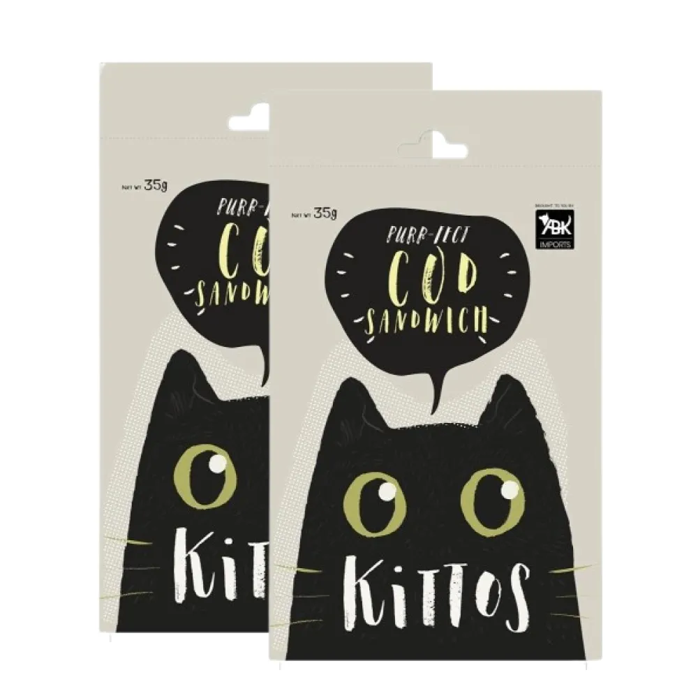 Kittos Purr Fect Cod Sandwich Cat Treat