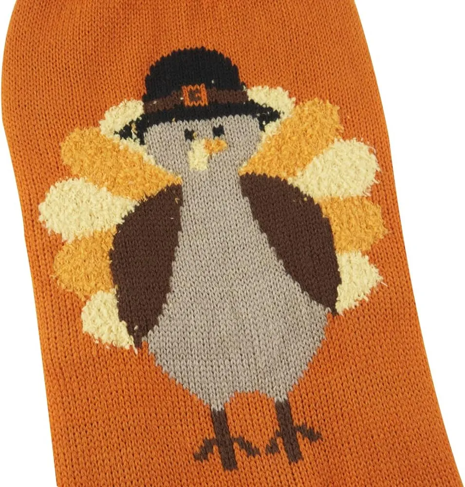 Lanyarco Thanksgiving Dog Outfit Turkey Puppy Cat Costume Sweater Fall Clothes, X-Small (XS) Size 9" Back Length Orange