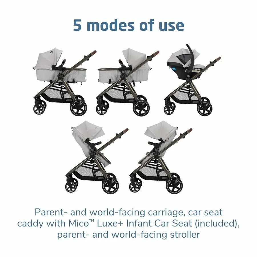 Maxi-Cosi Zelia Luxe  5-in-1 Modular Travel System Artic Frost