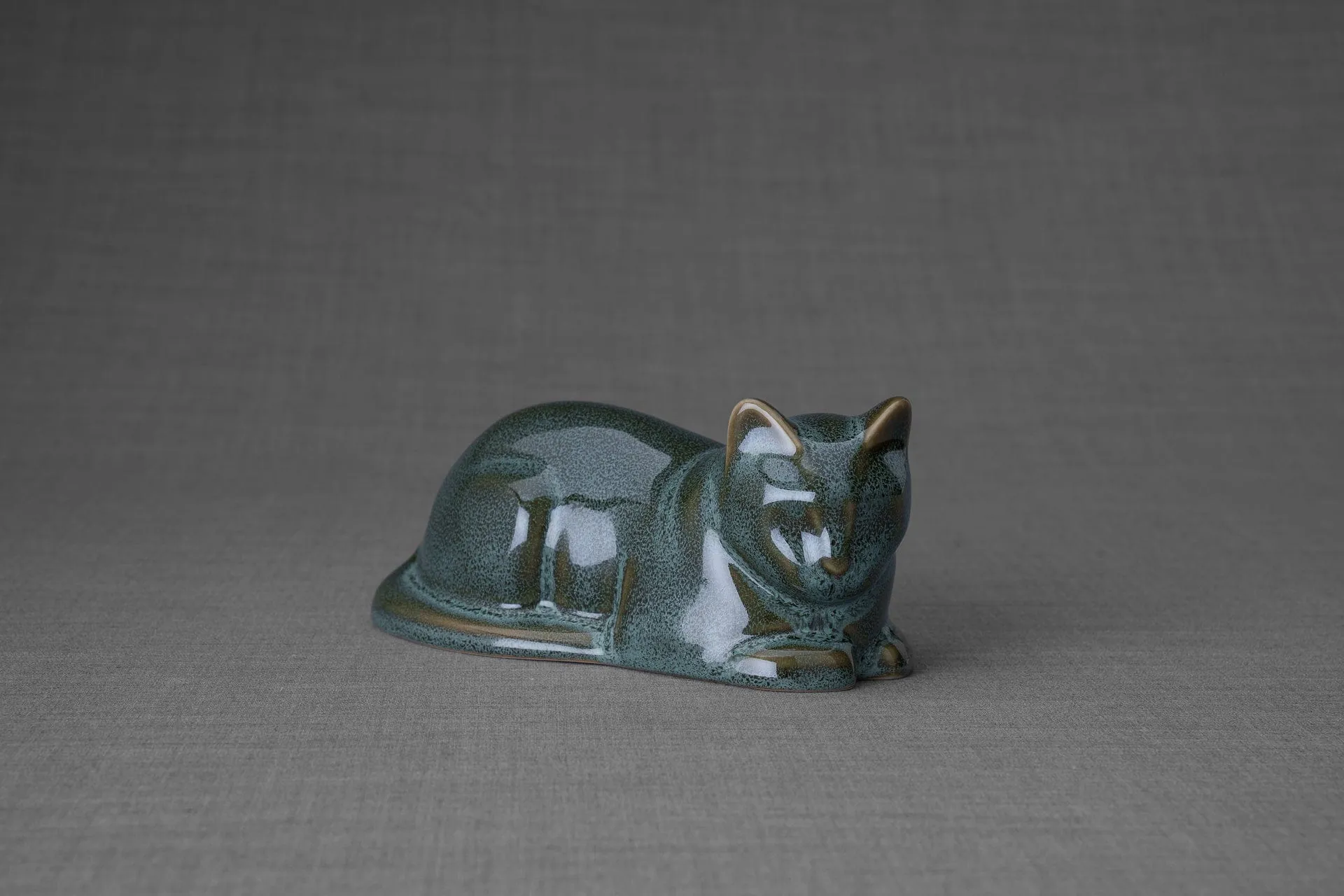 Mini Cat Memorial Bundle - 4 Pieces - Portrait | Urn | Nameplate Holder | Scented Candle