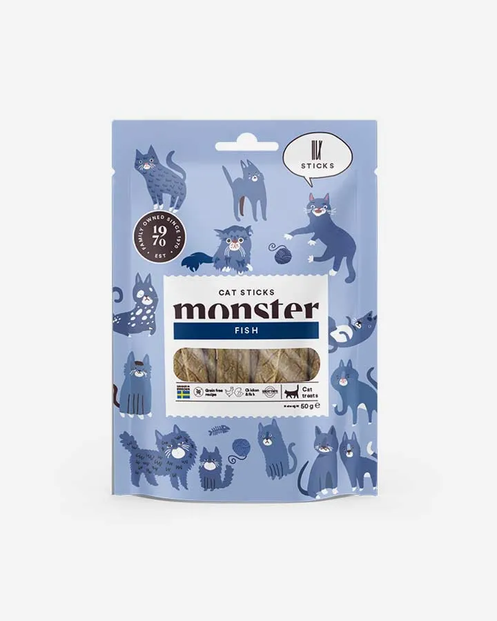 Monster Sticks with Fish and Chicken - for cats