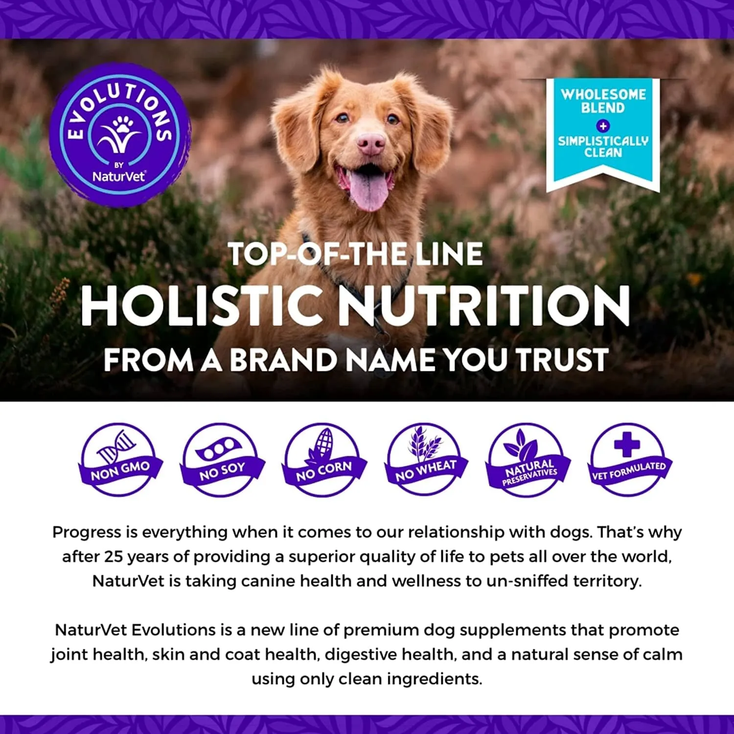 Naturvet Evolutions Anchovy   Allergy and Joint Support Soft Chews Dog Supplements - 90 Count