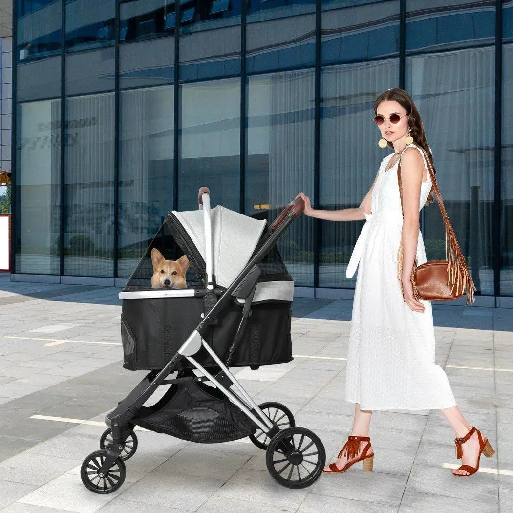 PaWz 4 Wheels Pet Stroller Deluxe