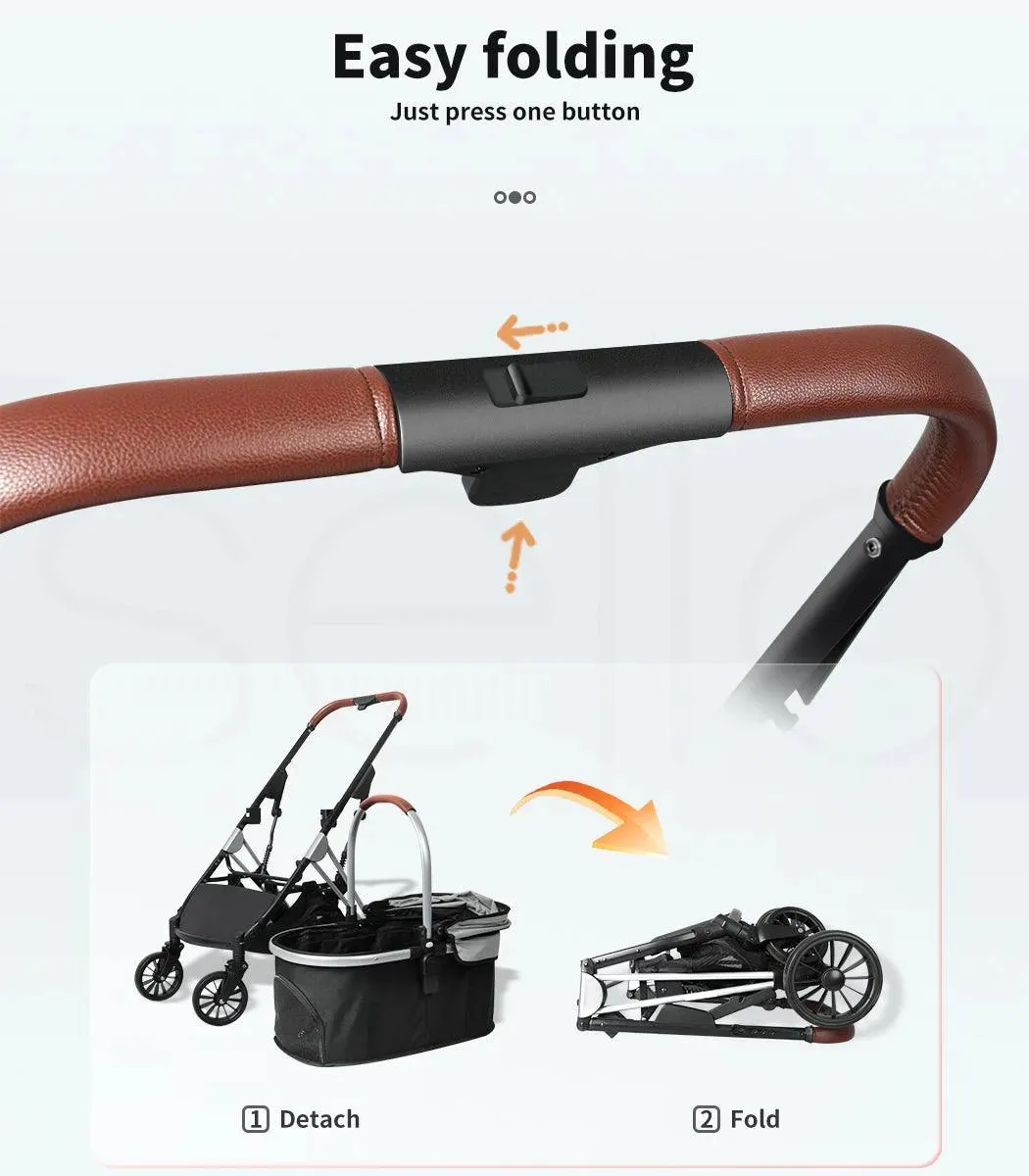 PaWz 4 Wheels Pet Stroller Deluxe
