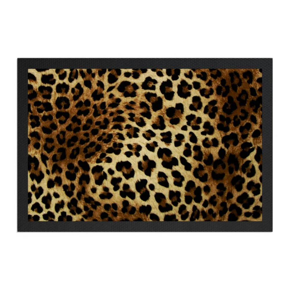 Pet Bowl Mats - Leopard