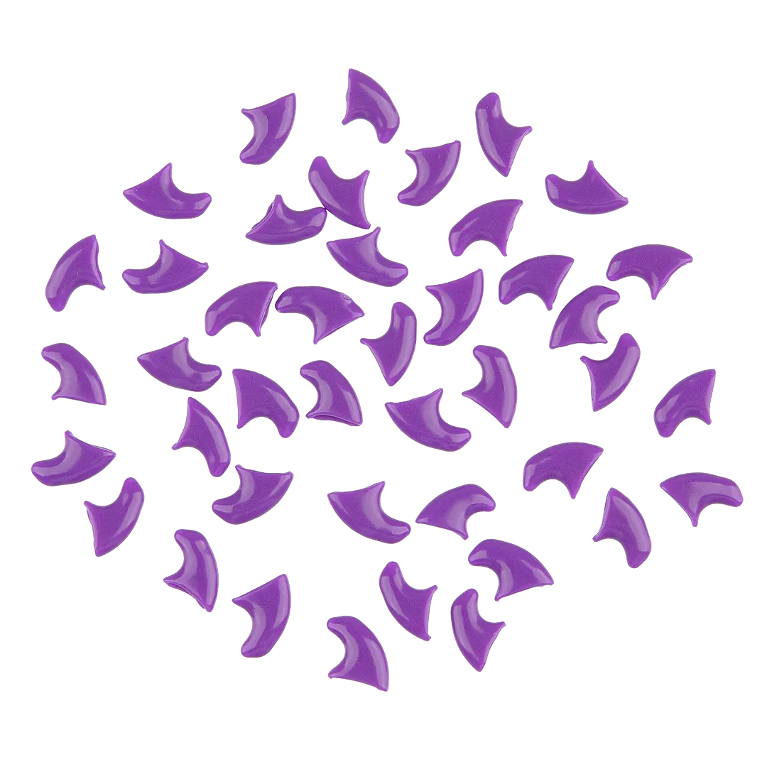 Purple Feline Medium Nail Caps by Soft Claws